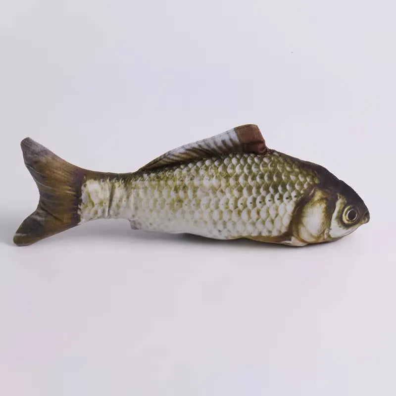 20/30/40 Creative Cat Toy 3d Fish Simulation Soft Plush Anti-Bite Catnip Interaction Chewing Fake Cat Fish Toy Pet Supplies