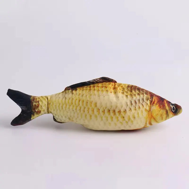 20/30/40 Creative Cat Toy 3d Fish Simulation Soft Plush Anti-Bite Catnip Interaction Chewing Fake Cat Fish Toy Pet Supplies