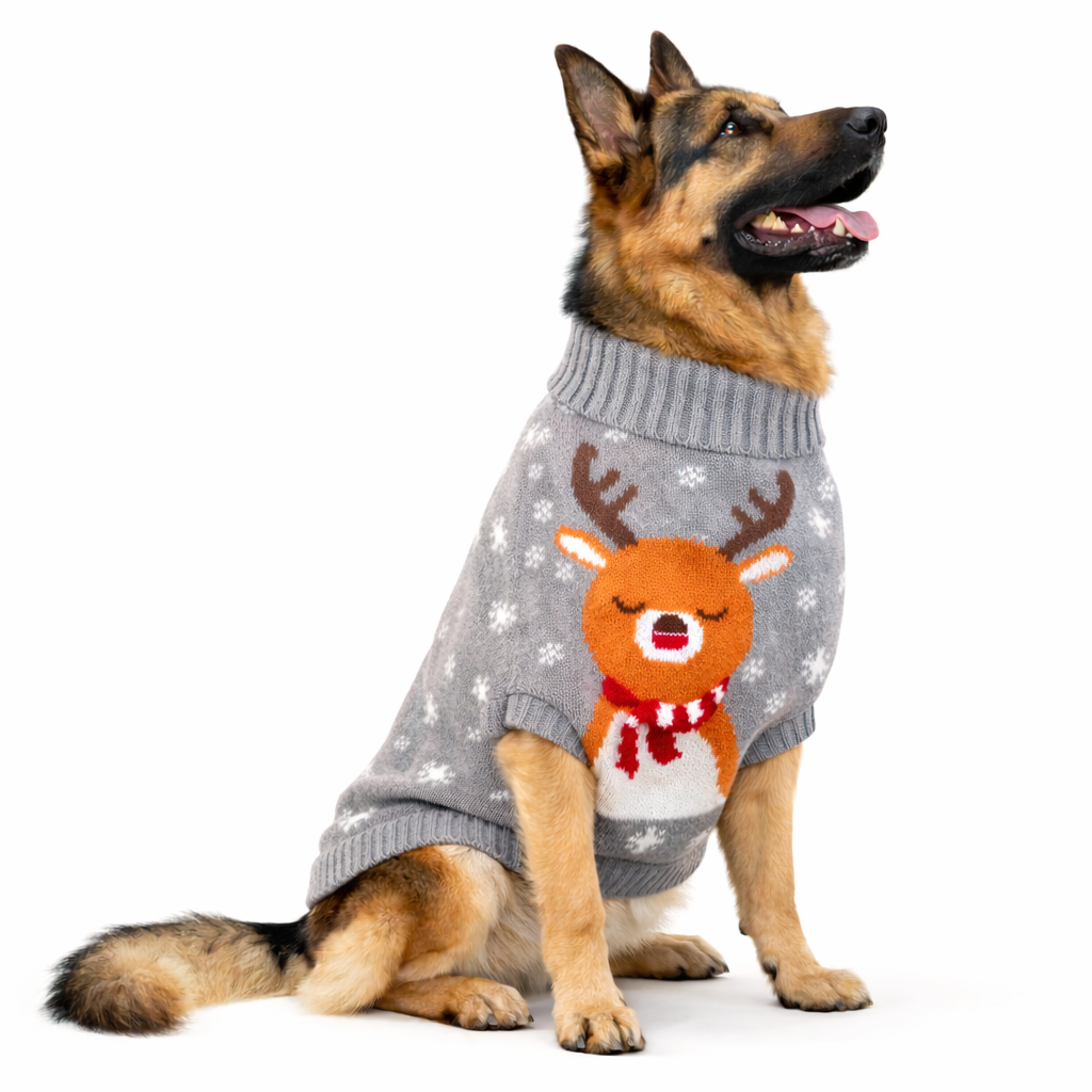 Dog Winter Knit Sweater