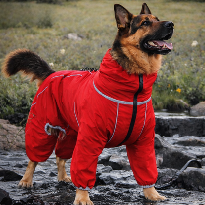 Shepherd’s Choice Windproof Dog Jacket | All-Season Rain & Snow Protection