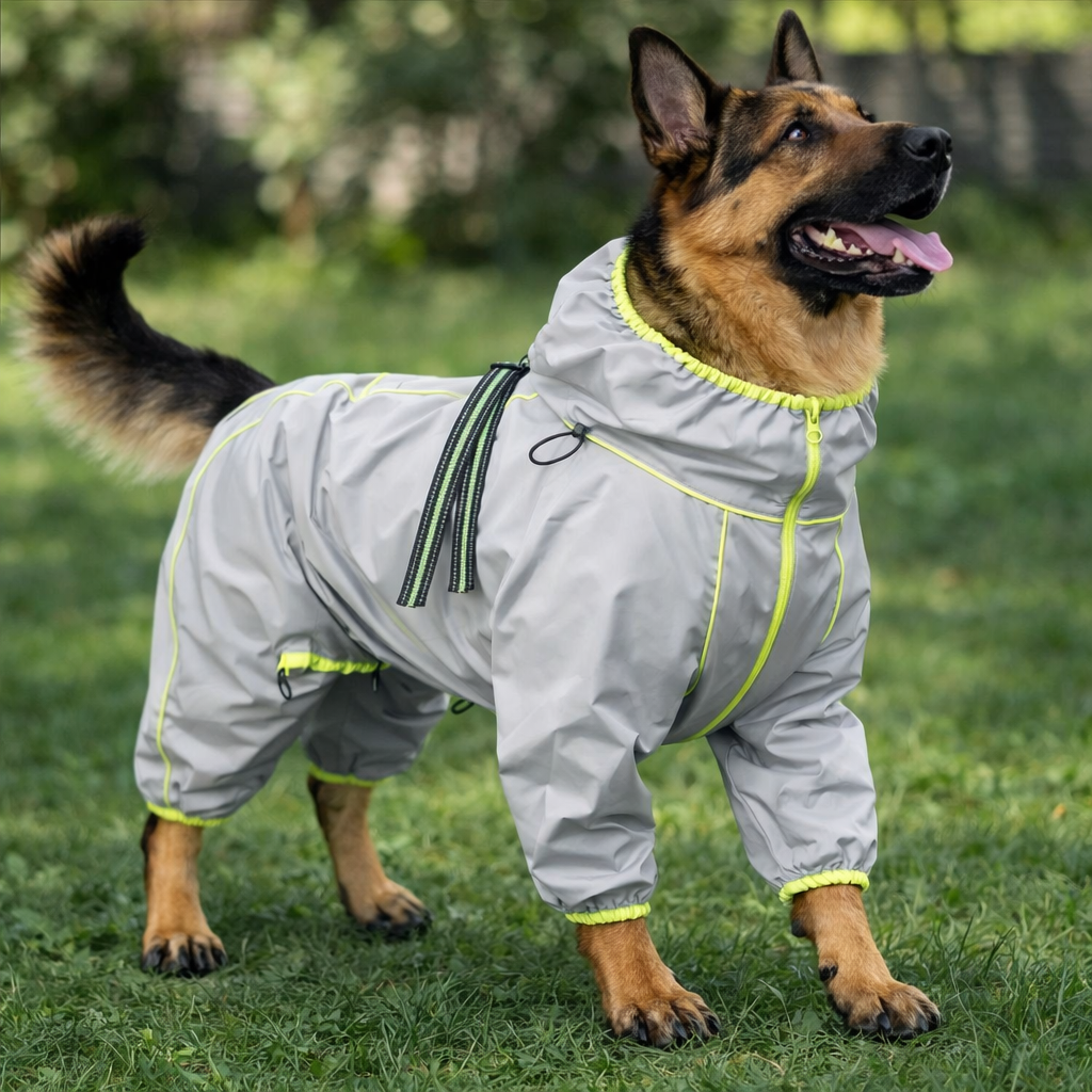 Shepherd’s Choice Windproof Dog Jacket | All-Season Rain & Snow Protection