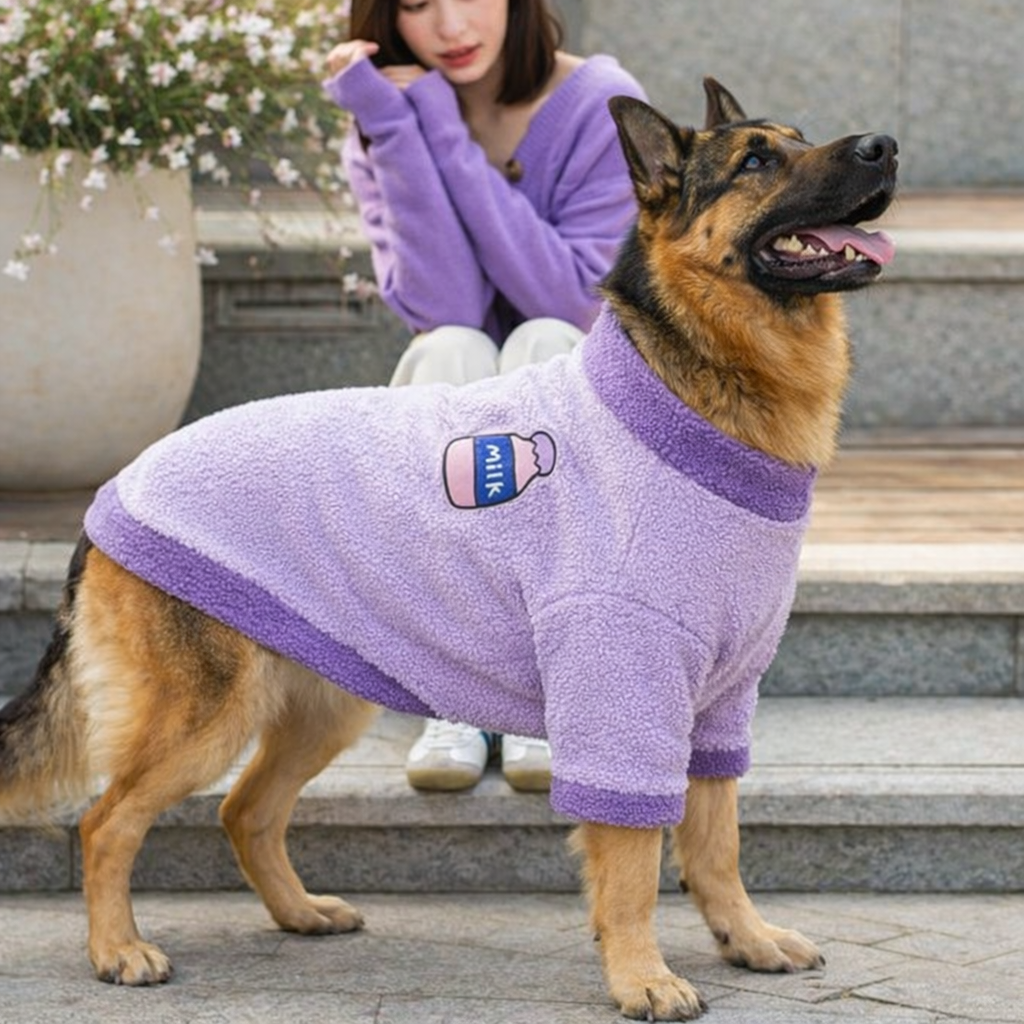 Shepherd’s Choice Plaid Fleece Winter Dog Vest | Warm & Cozy Fit