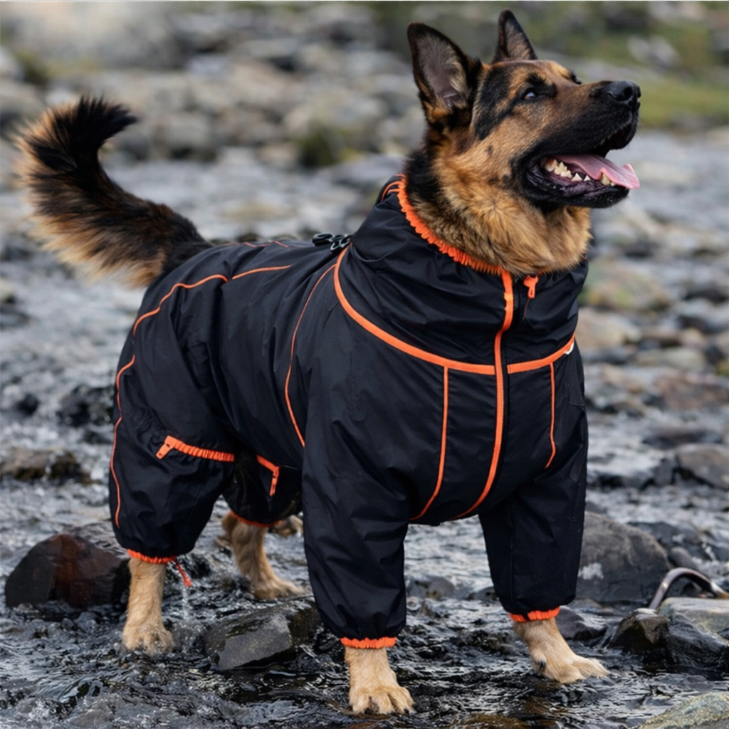 Shepherd’s Choice Windproof Dog Jacket | All-Season Rain & Snow Protection