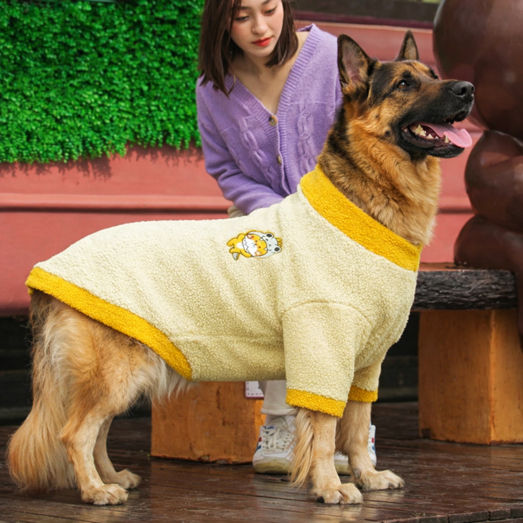 Shepherd’s Choice Plaid Fleece Winter Dog Vest | Warm & Cozy Fit