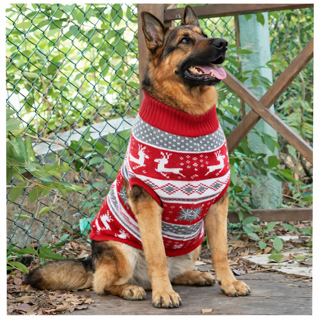 Dog Winter Knit Sweater