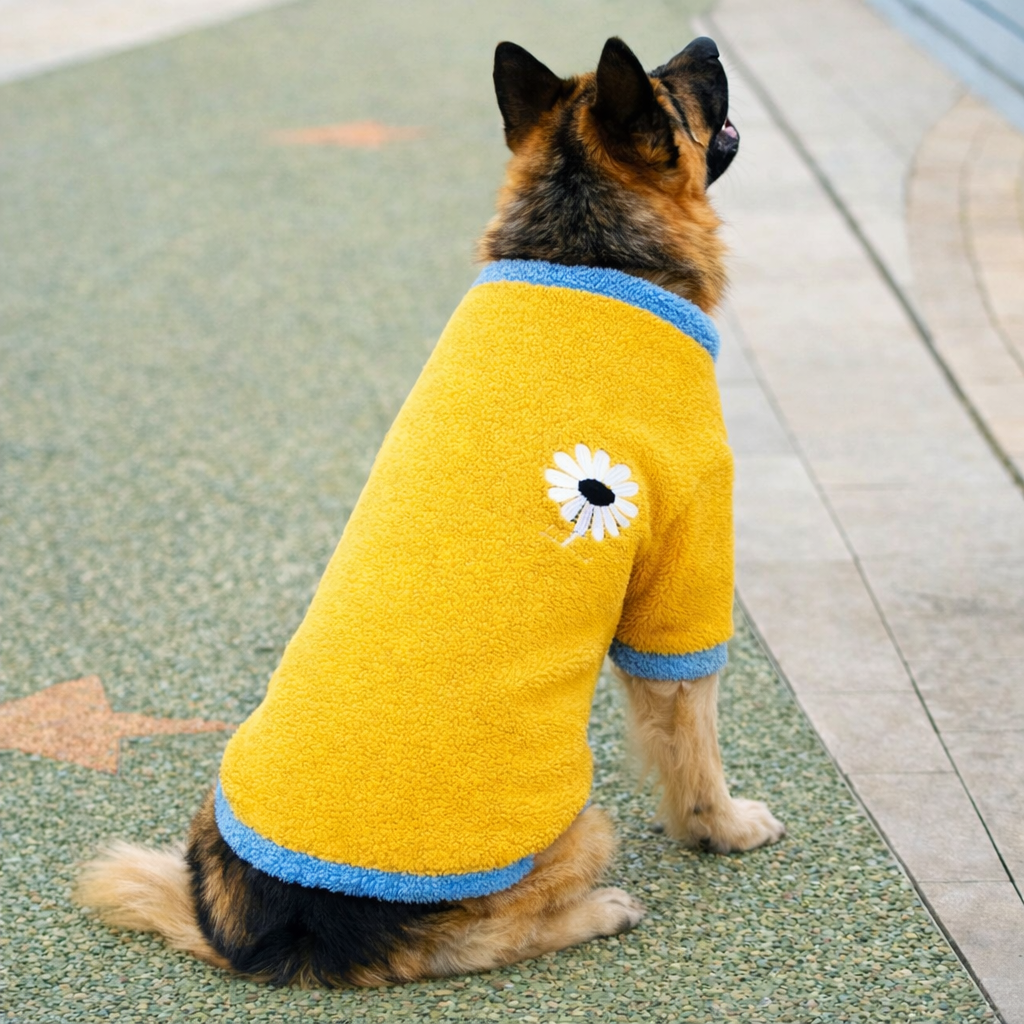 Shepherd’s Choice Plaid Fleece Winter Dog Vest | Warm & Cozy Fit