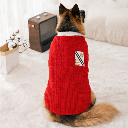 Shepherd’s Choice Plaid Fleece Winter Dog Vest | Warm & Cozy Fit