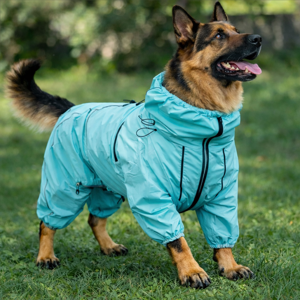 Shepherd’s Choice Windproof Dog Jacket | All-Season Rain & Snow Protection