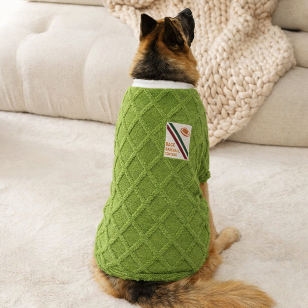 Shepherd’s Choice Plaid Fleece Winter Dog Vest | Warm & Cozy Fit