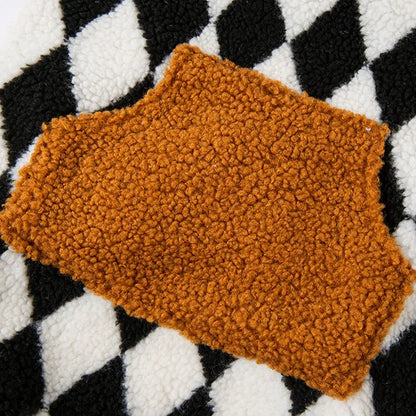 Shepherd’s Choice Plaid Fleece Winter Dog Vest | Warm & Cozy Fit