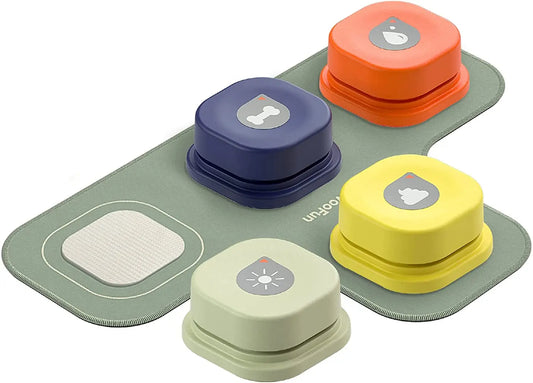 Interactive Dog Talking Buttons with Mat – Teach Your Dog to Speak