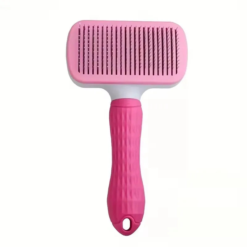 Shepherd’s Choice Self-Cleaning Slicker Brush | Stainless Steel Pin Dog Grooming