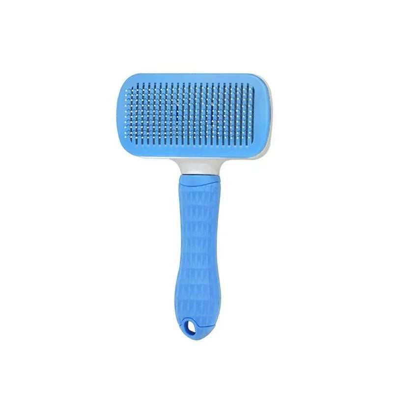 Shepherd’s Choice Self-Cleaning Slicker Brush | Stainless Steel Pin Dog Grooming
