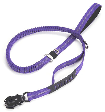 Tactical Bungee Dog Leash with Quick Release Carabiner