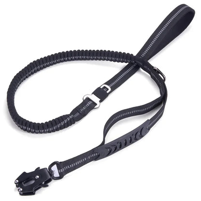 Tactical Bungee Dog Leash with Quick Release Carabiner