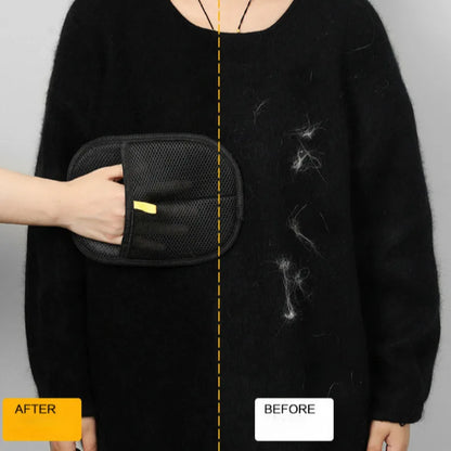 Pet Hair Removal Gloves Double Sided Reusable Grooming Tool for Dogs Cats Fur Static Cleaning Gloves for Carpets Furniture