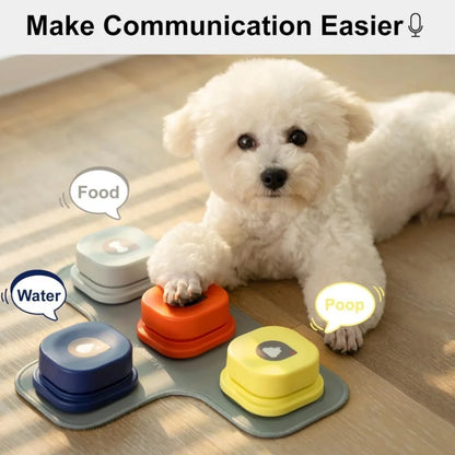 Interactive Dog Talking Buttons with Mat – Teach Your Dog to Speak