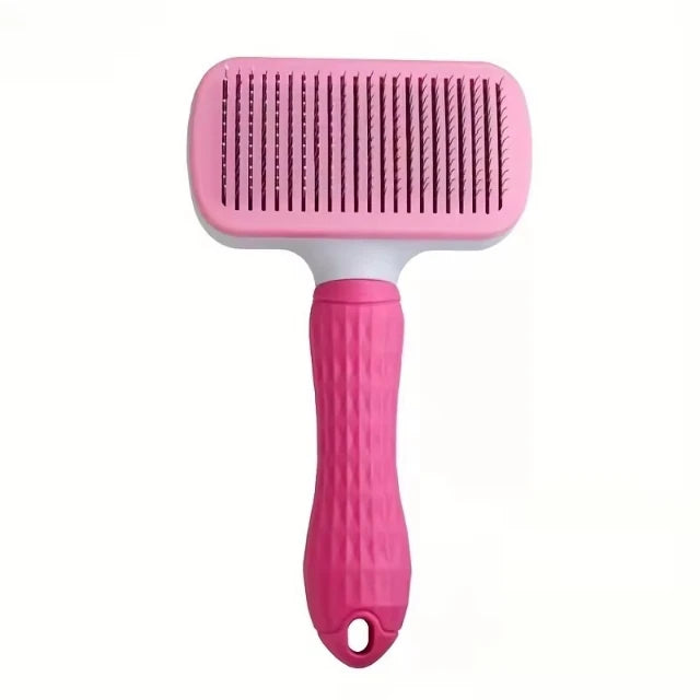 Shepherd’s Choice Self-Cleaning Slicker Brush | Stainless Steel Pin Dog Grooming