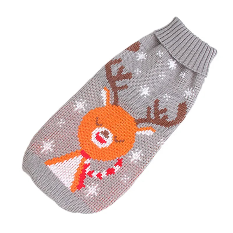 Shepherd’s Choice Striped Winter Sweater for Dogs | Warm Wool Pet Clothing with Size Chart