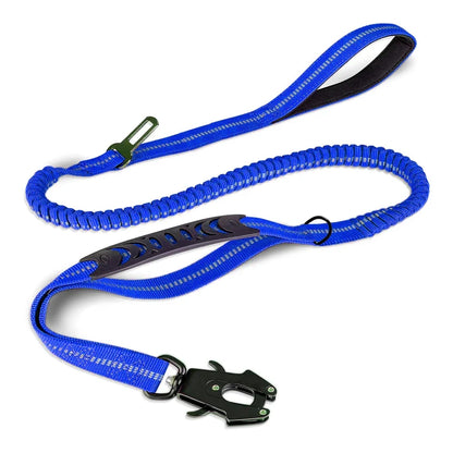 Tactical Bungee Dog Leash with Quick Release Carabiner