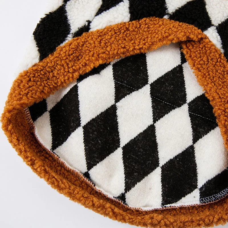Shepherd’s Choice Plaid Fleece Winter Dog Vest | Warm & Cozy Fit
