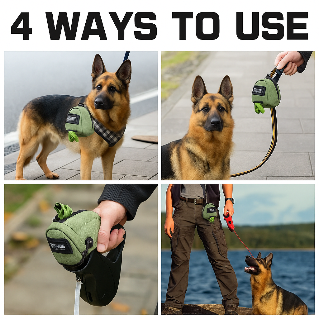 Portable Dog Waste Bag Dispenser – Lightweight Pouch | Shepherd’s Choice
