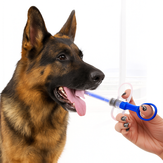 Pet Medicine Feeder Syringe for Dogs – Easy Pill & Liquid Dispenser | Shepherd's Choice