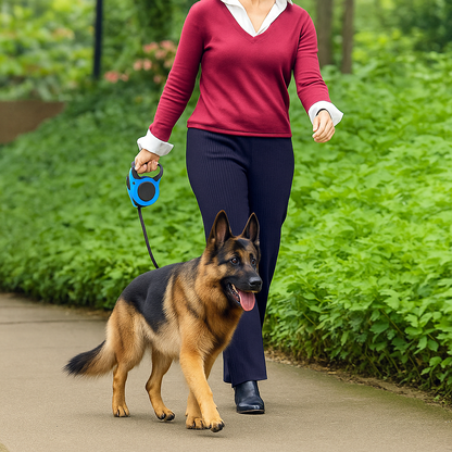 Retractable Dog Leash 3m/5m – Durable Nylon Tape for Dogs | Shepherd's Choice