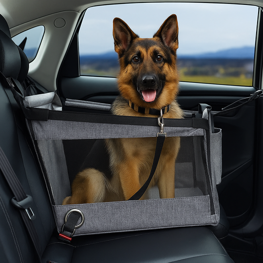 Detachable and Washable Car Pet Seat Cushion with Hanging Bag Dog Travel Pet Car Seat Cover Comfortable Travelling Experience
